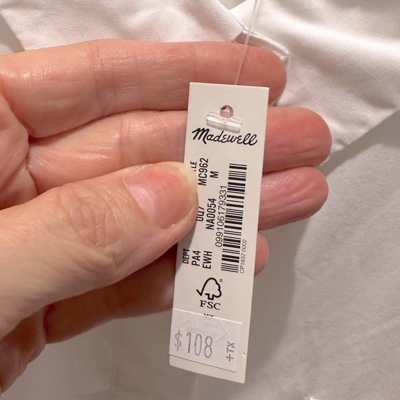 Madewell White Shirt Dress - Picture 4 of 7